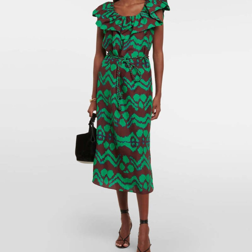 NWT Ulla Johnson 4 Anora Dress Malachite